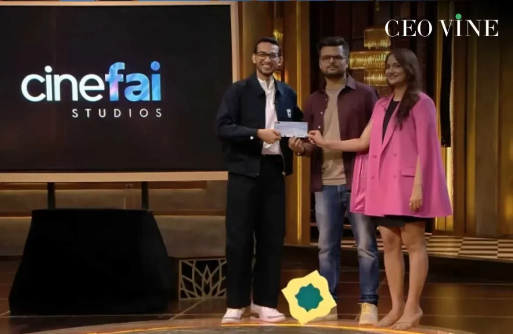 Cinefai Studios secures Rs 1 Cr deal on Shark Tank India Cinefai Studios on shark tank India