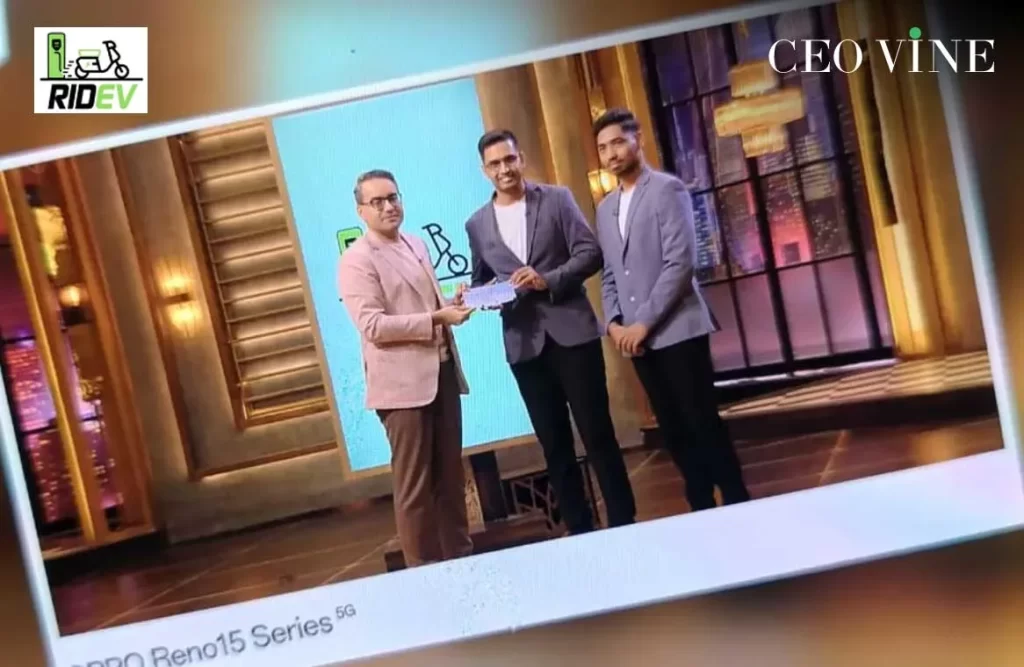 Ridev on shark tank india